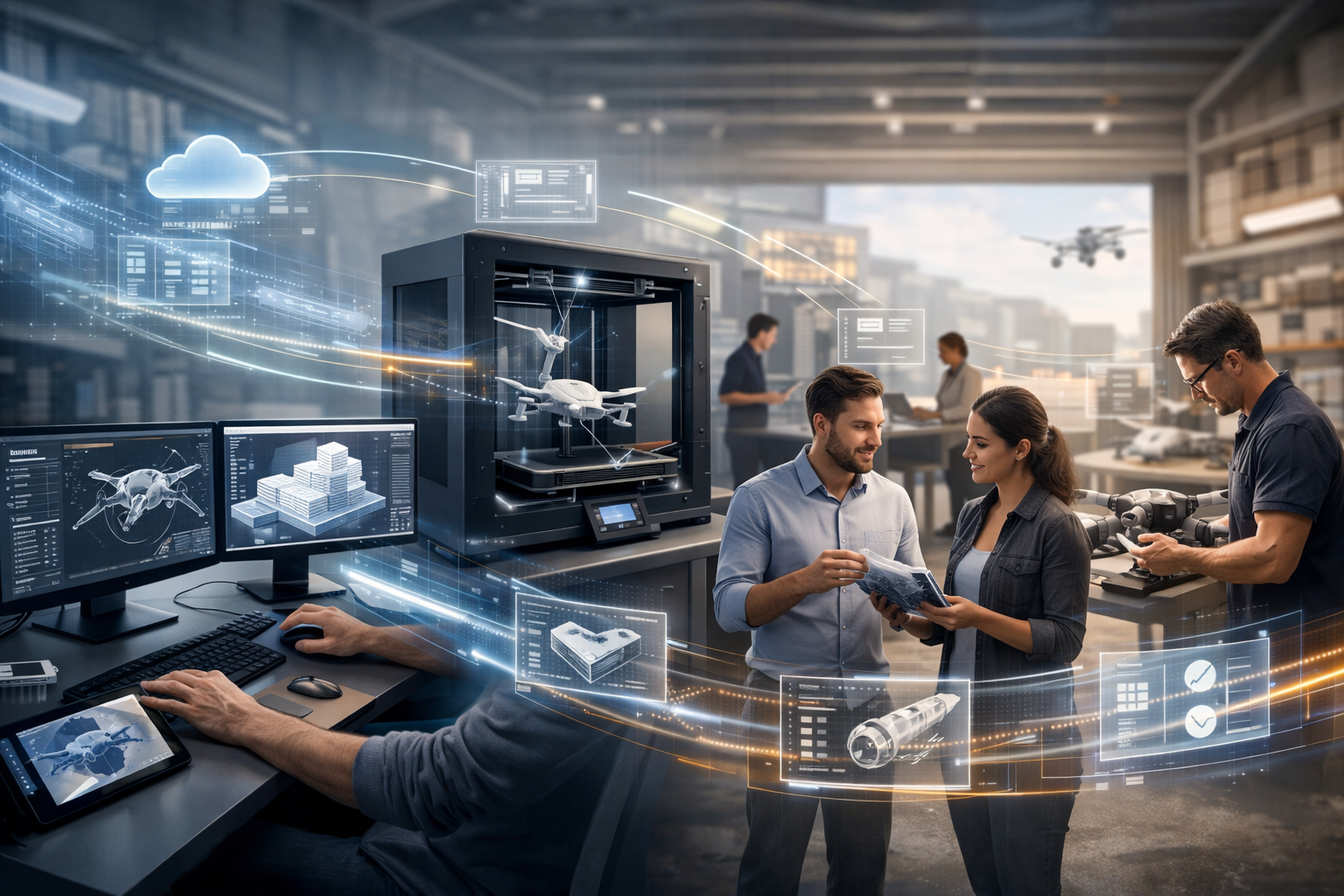 Share 3D Print Records for Handoffs